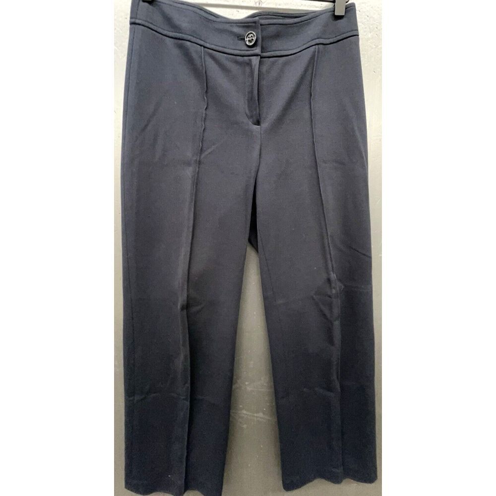 Talbots Petites Pant 6 Gray Stretch Straight Leg Mid Rise Comfort Career Trouser